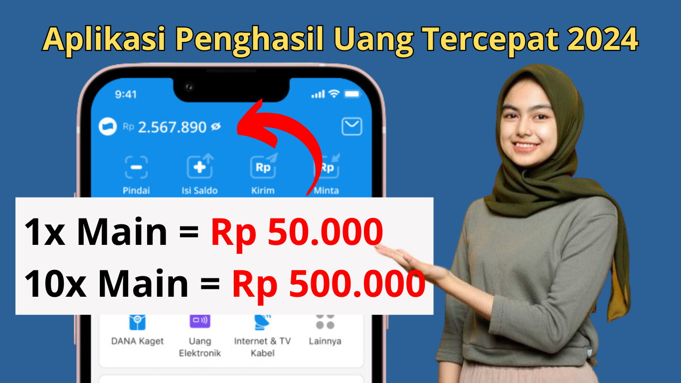 Kurang dari 1 Menit Cair Rp50.000 Perhari di Aplikasi Penghasil Uang Ini