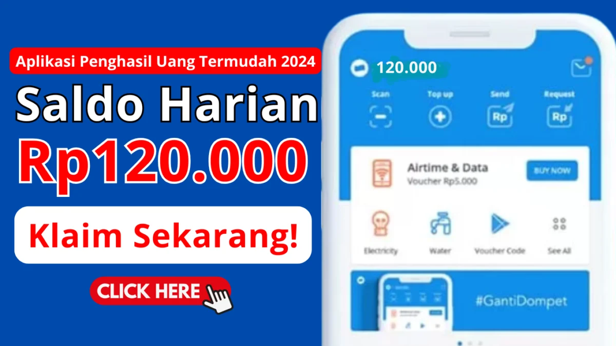 WOW! Rp 120.000/Hari Masuk ke E-Wallet dari Aplikasi Penghasil Uang Termudah Akhir Tahun 2024