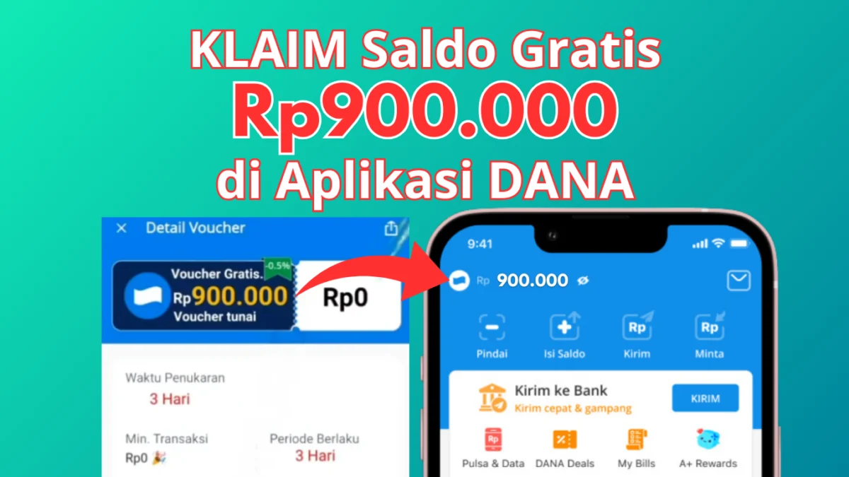 Buruan "KLAIM" Saldo Rp900.000 Gratis Langsung di Aplikasi DANA, Begini Langkahnya