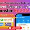 5 Menit Nonton 1 Video Ditransfer Saldo Rp225.000 Hanya di Aplikasi Penghasil Uang Ini