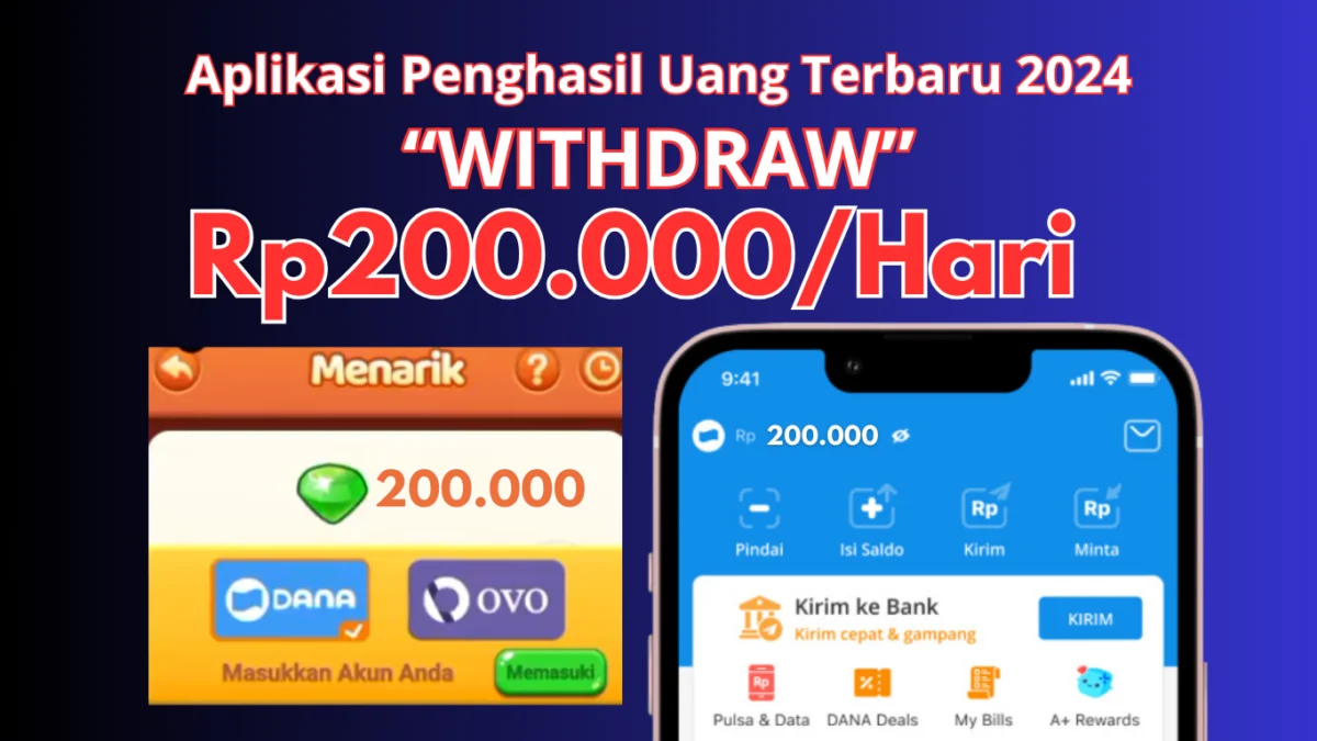 Klaim 1 Kali/hari Saldo Rp200.000 dari Reward LOGIN di Aplikasi Penghasil Uang Terbaru 2024