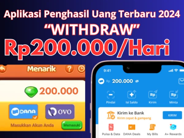 Klaim 1 Kali/hari Saldo Rp200.000 dari Reward LOGIN di Aplikasi Penghasil Uang Terbaru 2024