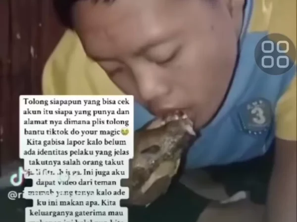 Viral di media sosial seorang anak berkebutuhan khusus dirundung dengan cara dipaksa memakan daging musang. (Instagram aboutbdgcom)