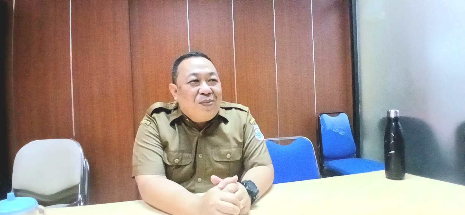 Kepala Bidang HI dan Jamsos Disnaker Kota Cimahi, Febie Perdana Kusumah sebut Masih Tunggu Keputusan Penetapan Kenaikan UMP (mong)