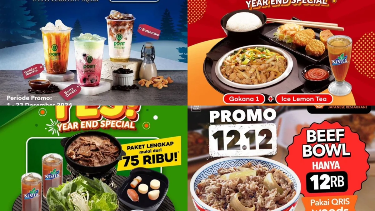 Promo Desember 2024, Klaim Keuntungan di 4 Tempat Makanan & Minuman Ini!