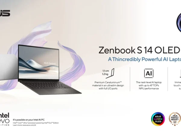 ASUS Zenbook S 14 OLED: Laptop Tipis dengan Sentuhan AI yang Mengubah Cara Anda Bekerja