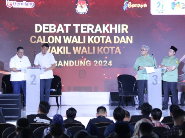 Ilustrasi paslon terpilih Farhan - Erwin (kanan) saat debat publik beberapa waktu lalu.