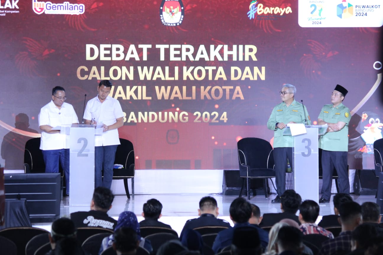 Ilustrasi paslon terpilih Farhan - Erwin (kanan) saat debat publik beberapa waktu lalu.