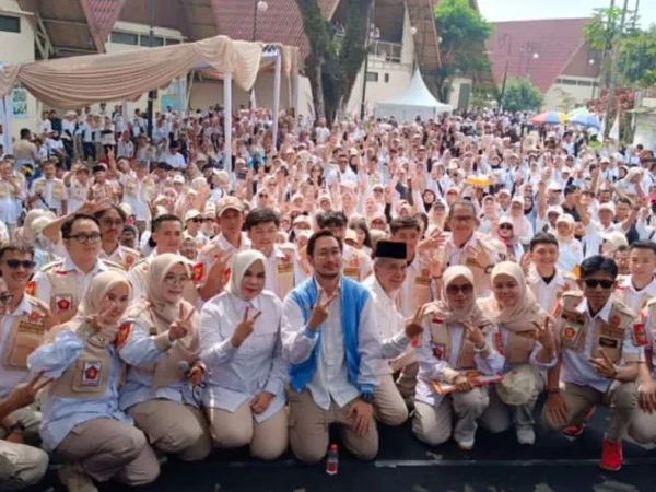 Ilustrasi Satria Gerindra KBB saat gelar apel siaga pemenangan Paslon Berjamaah di Padalarang. Dok Satria Gerindra Bandung Barat