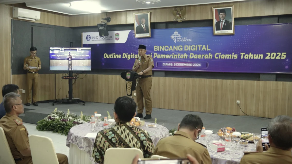 Sekda Kabupaten Ciamis Andang Firman Triyadi dalam acara Galuh Go Digital, Senin 9 Desember 2024. (Istimewa)