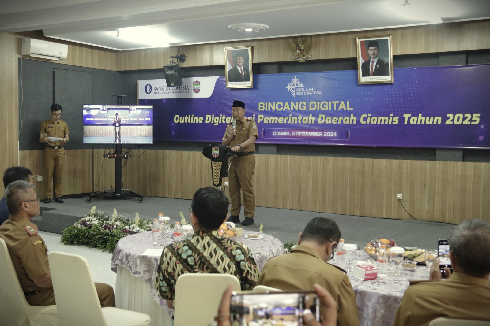 Sekda Kabupaten Ciamis Andang Firman Triyadi dalam acara Galuh Go Digital, Senin 9 Desember 2024. (Istimewa)