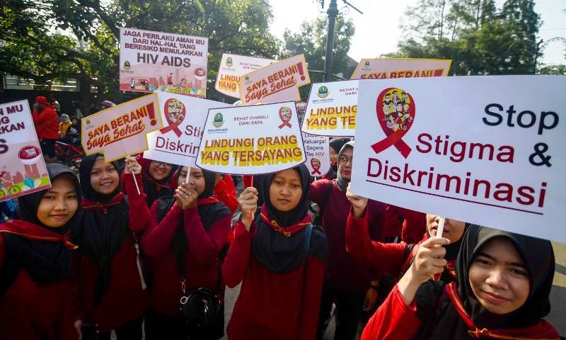 Ist. Seruan aksi solidaritas HIV/AIDS. Dok Jabar Ekspres