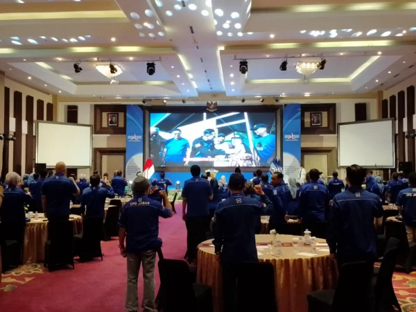 Evaluasi hasil Pilkada dan Pileg dihadiri pengurus Demokrat dari DPD, DPC Kabupaten/Kota se-Jawa Barat di Hotel Grand Sunshine, Soreang, Rabu (11/12).