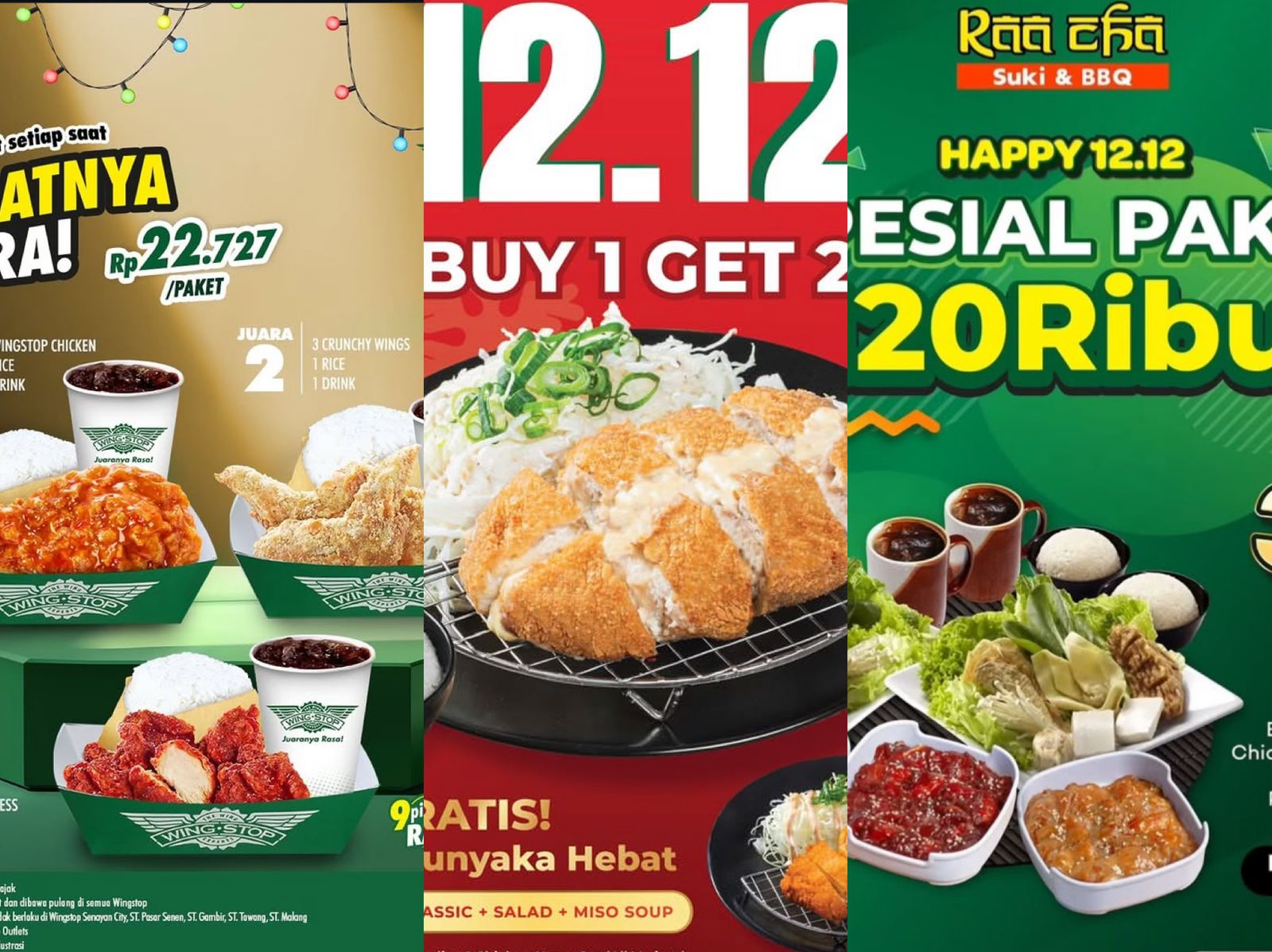 3 Promo Spesial 12.12 Makan Enak & Hemat di Tempat Ini!