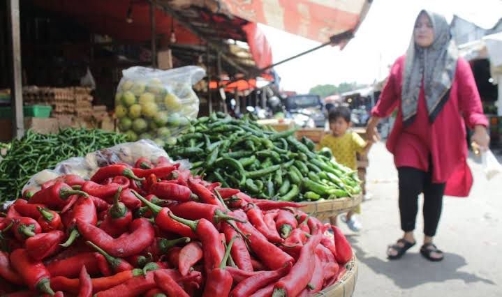 Potret bahan pangan strategis di Pasar Induk Gedebage, Kota Bandung. (Jabarekspres)