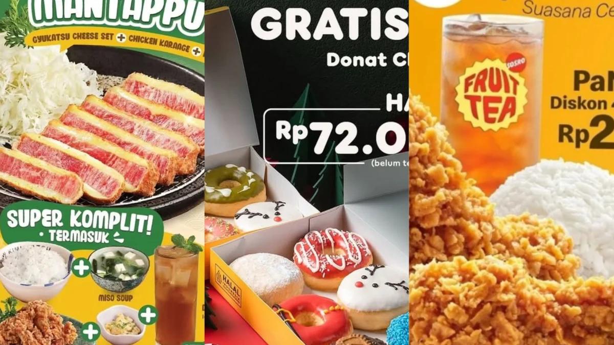 Spesial Promo di McD, DUNKIN, Hingga Kimukatsu Periode Desember 2024