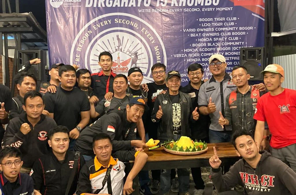 Komunitas Honda Motor Bogor (KHOMBO) Rayakan Anniversary ke-15