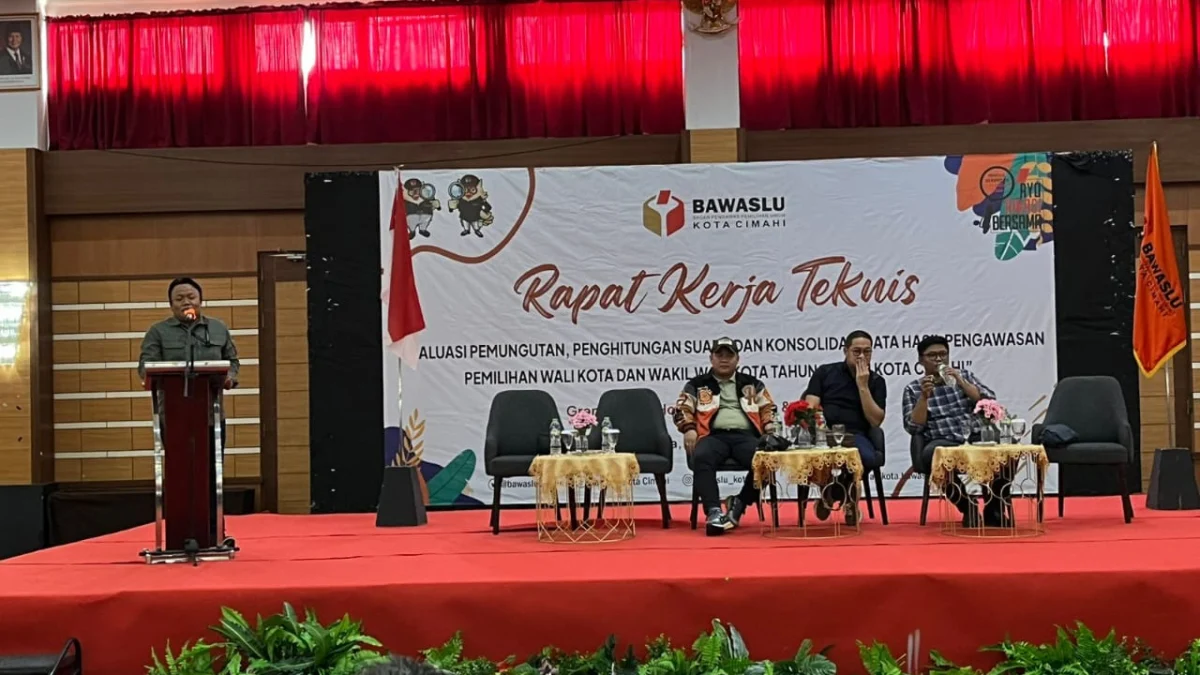 Rapat Kerja Teknis, Bawaslu Evaluasi Pilkada Cimahi 2024 (mong)