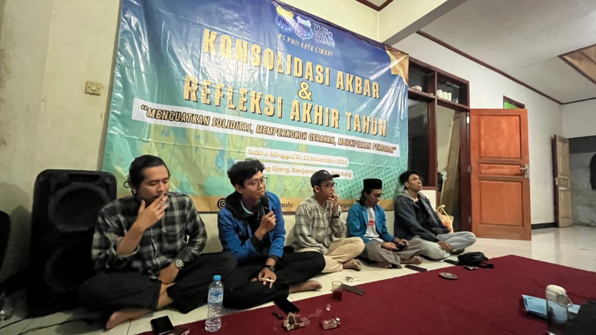 PMII Kota Cimahi Siap Kawal Pemerintahan Baru Pasca Pilkada 2024. (Mong / Jabar Ekspres)