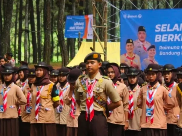 Peserta kegiatan Pramuka Bandung Barat. Kamis (26/12). Dok Jabar Ekspres