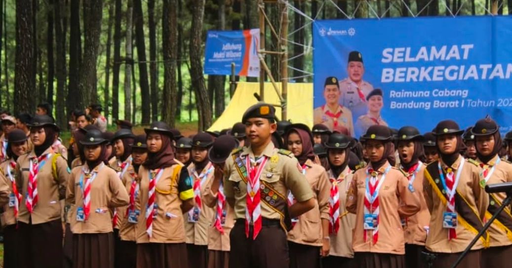 Peserta kegiatan Pramuka Bandung Barat. Kamis (26/12). Dok Jabar Ekspres