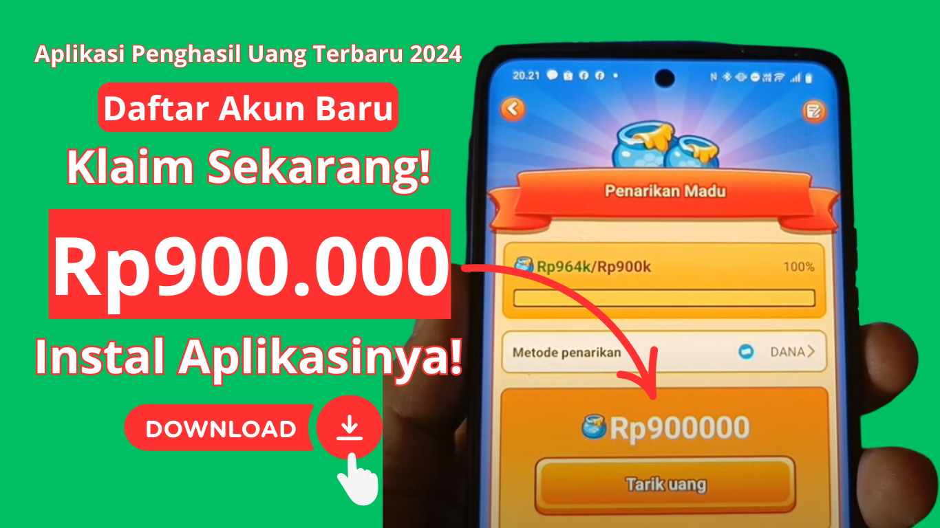 Akun Baru KLAIM Saldo hingga Rp900.000, Instal Aplikasi Penghasil Uang Ini!