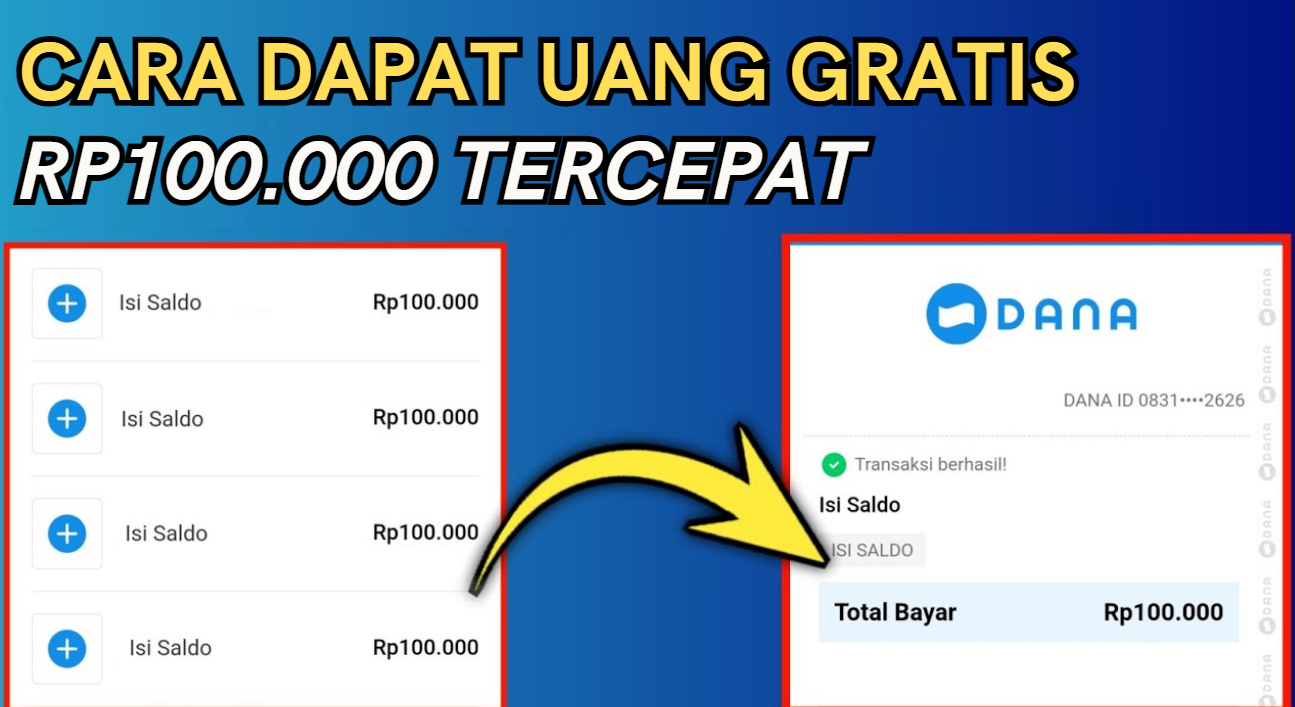 Gampang Banget Dapat Rp100.000 dari Aplikasi Uang Gratis Terpopuler 2024