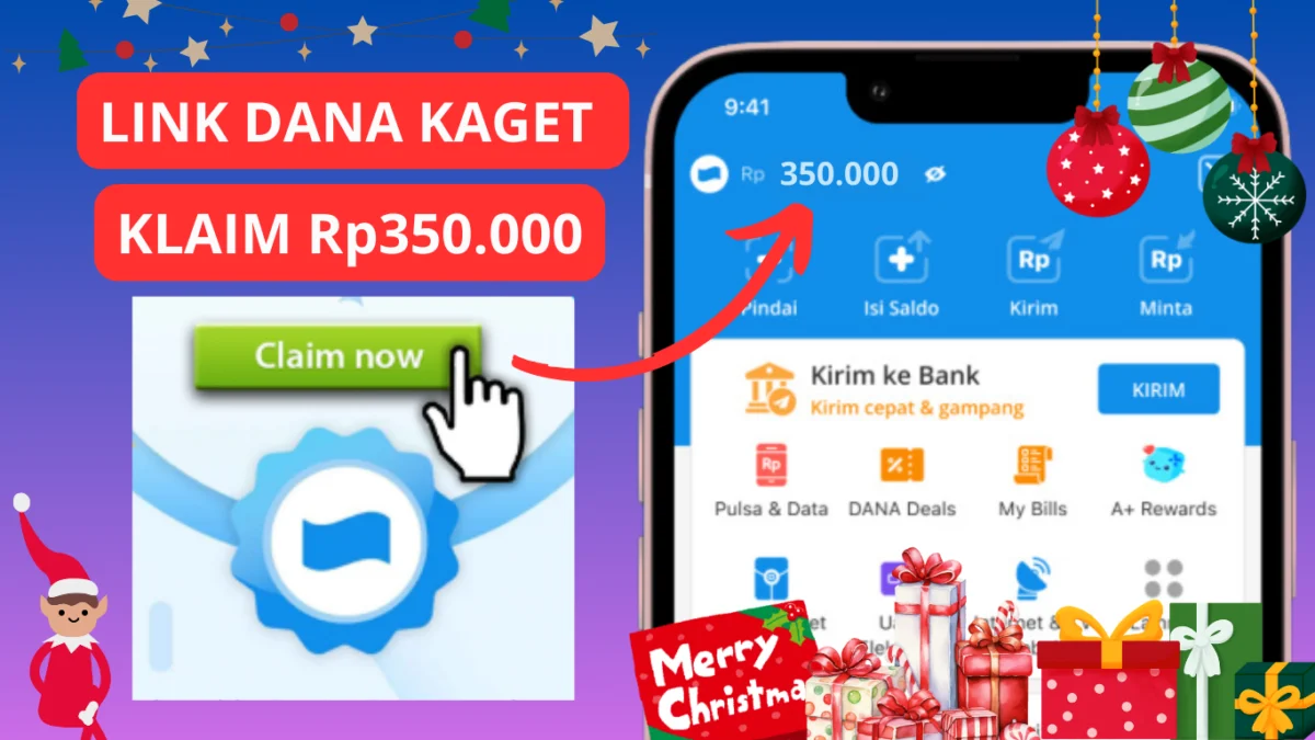 1 Kali Klaim Rp350.000 di Link DANA Kaget Spesial Nataru 2025