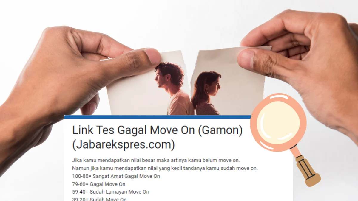 LINK TES GAMON, Ketahui Seberapa Gagal Move On Dari Mantan?