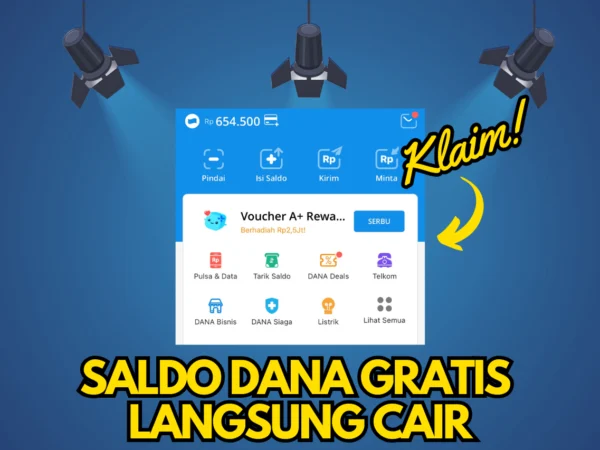 KLAIM Saldo DANA Gratis Rp 278.000 Langsung Cair Cepat Ke Akun