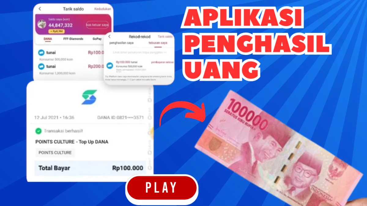 Cuma Main Aplikasi Penghasil Uang Cair Hingga Rp100.000 Sehari, Ini Cara Dapatkannya