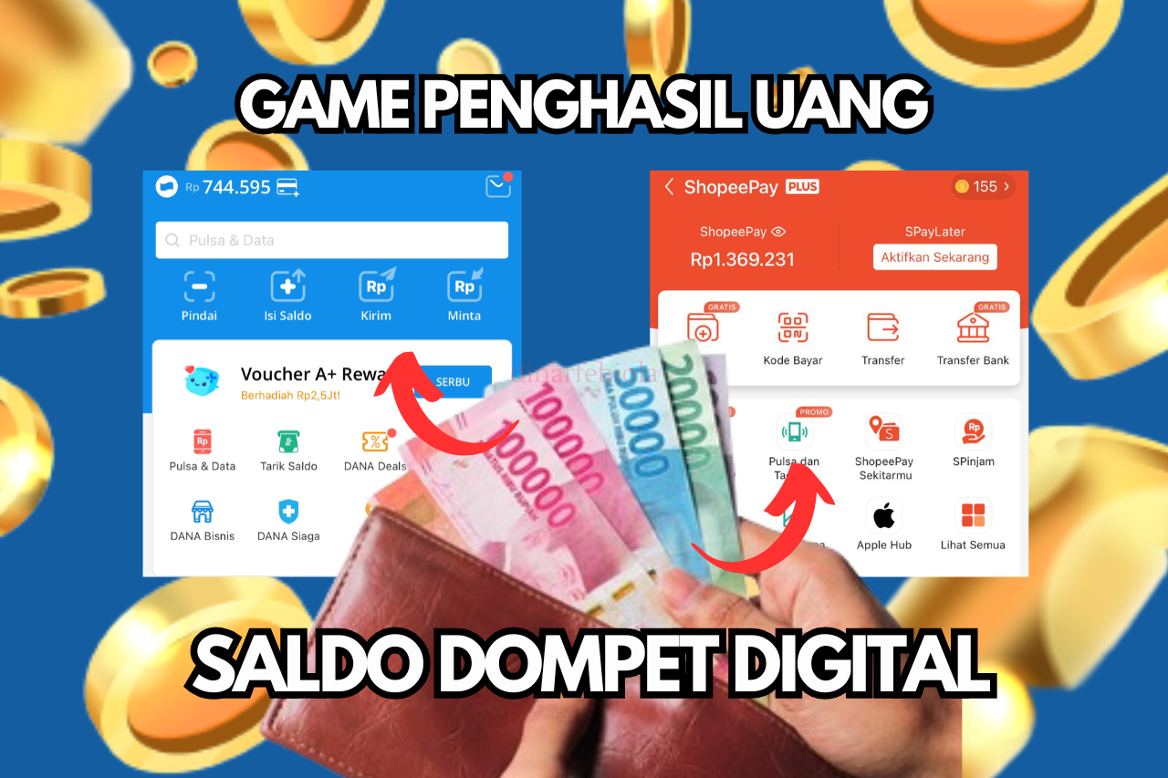 KLAIM Saldo Dompet Digital Rp40.000/Hari Hitungan Menit Cair di Game Penghasil Uang