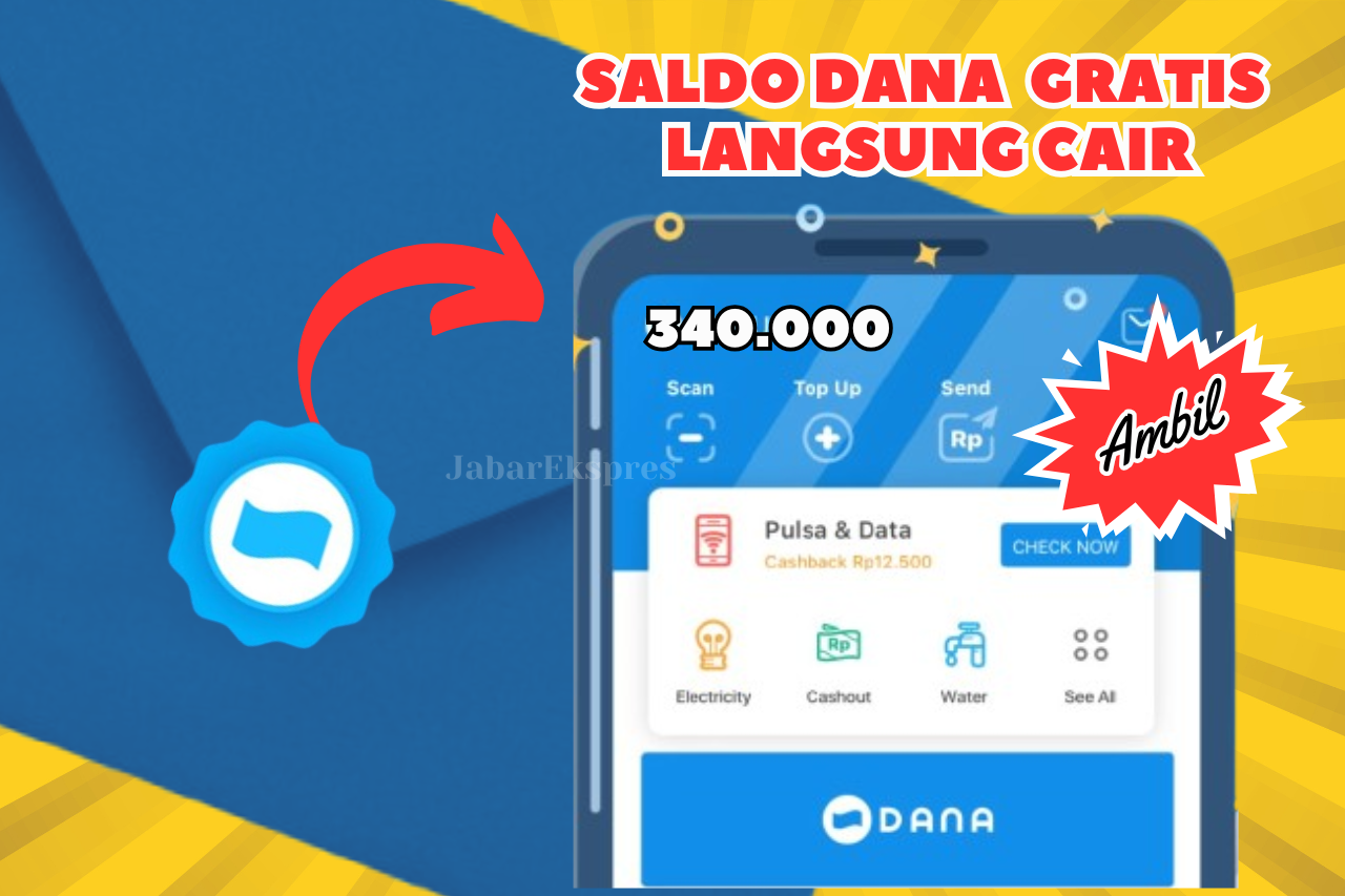 Saldo DANA Rp340.000 Gratis Cair Hitungan Menit Langsung Ke Pengguna