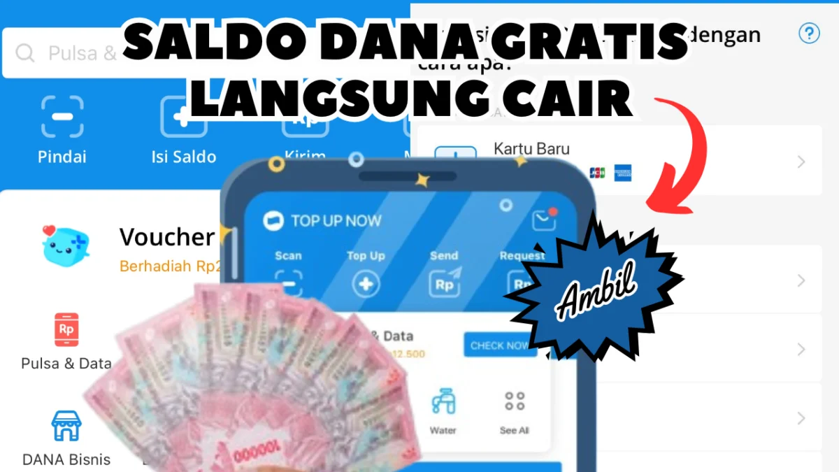 Dapetin Saldo Rp460.000 E-Wallet DANA Gratis Langsung Cair Ke Rekening Login Nomor WhatsApp