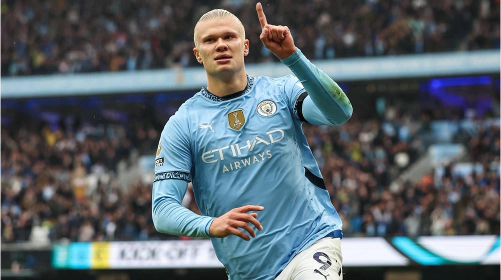 Striker Manchester City Erling Haaland jadi andalan Pep Guardiola untuk keluar dari tren negatif. (Transfermarkt)