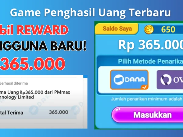 "Pemain Baru" KLAIM Reward Rp365.000 di Game Penghasil Uang Ini