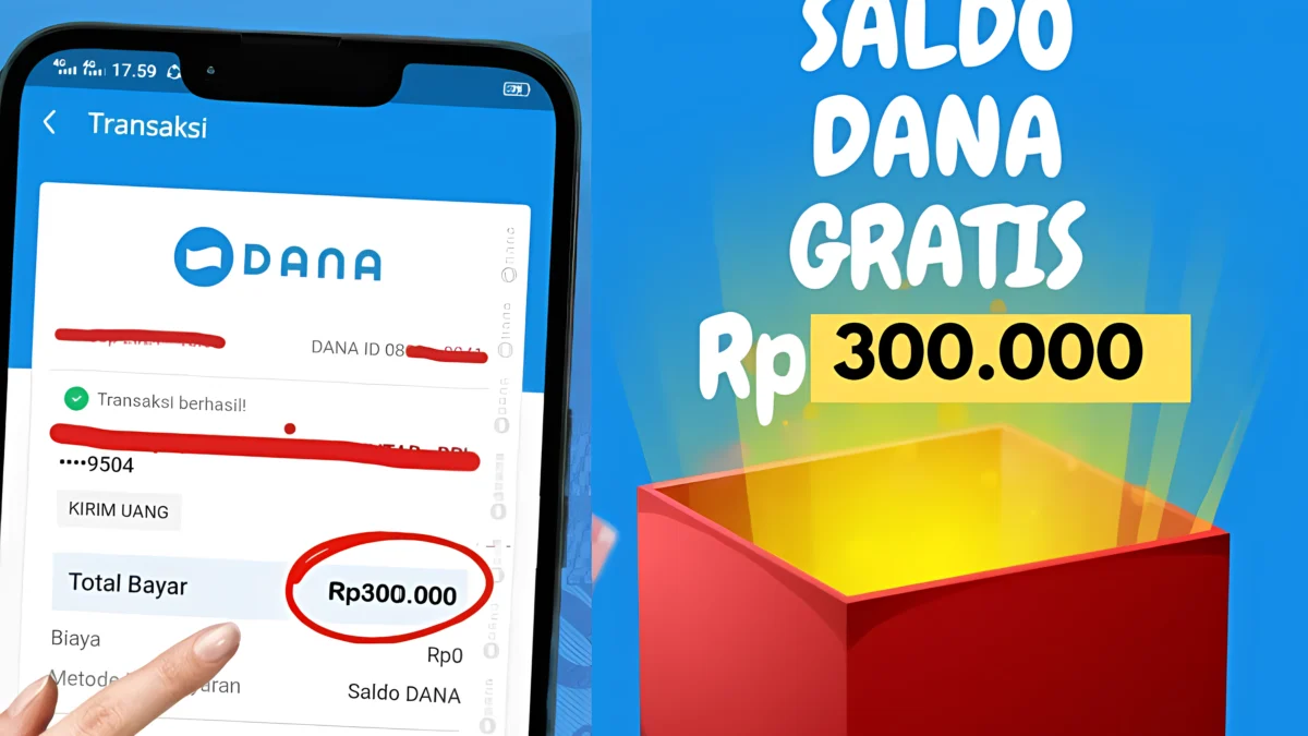 Bonus Saldo e-Wallet DANA Rp300.000 Hanya Instal Aplikasi Baru