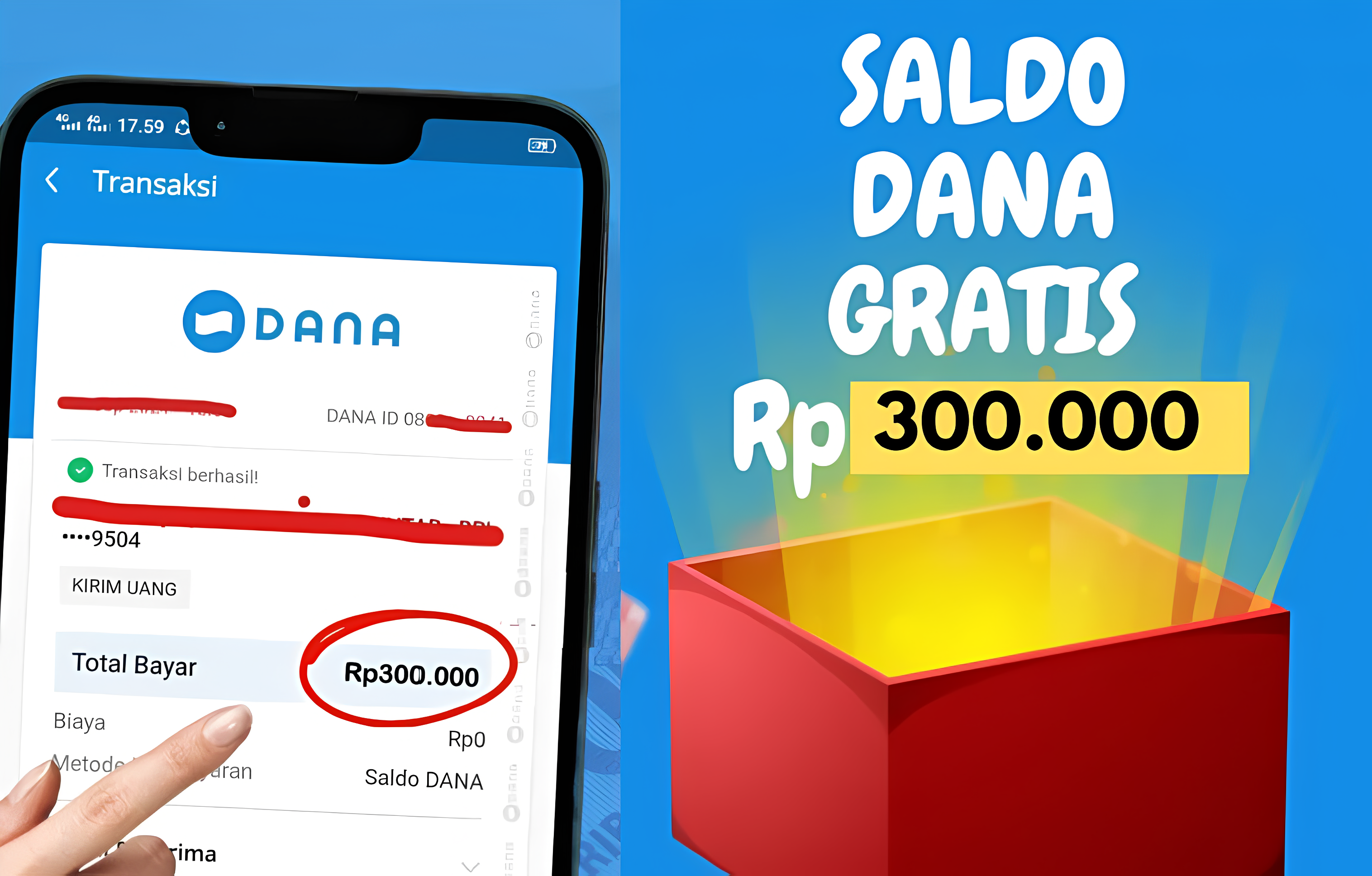 Bonus Saldo e-Wallet DANA Rp300.000 Hanya Instal Aplikasi Baru