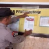 Polres Pemalang sebarkan surat edaran DPO Harun Masiku. (foto/ANTARA)