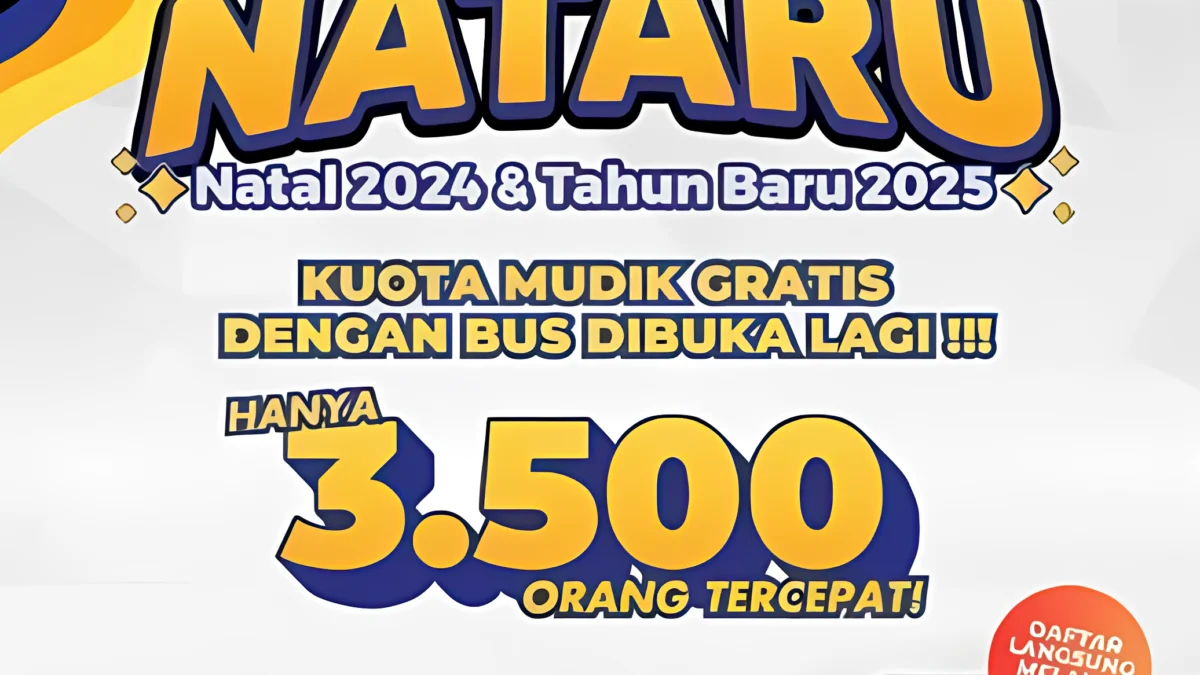 Jadwal dan Cara Daftar Mudik Gratis Nataru 2024/2025 Dengan Pilihan Transportasi Lengkap