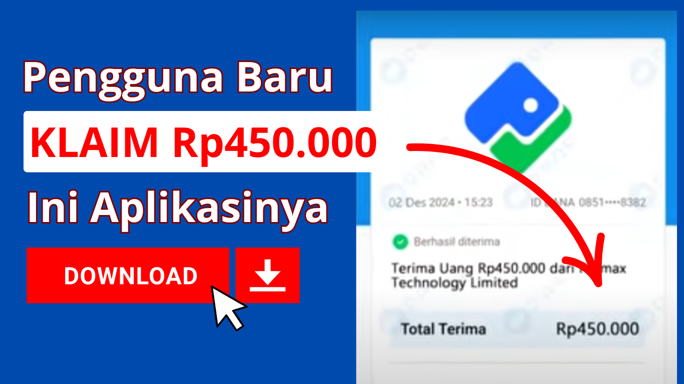 Pengguna Baru Dikasih Saldo Rp450.000 Gratis dari Aplikasi Penghasil Uang Ini