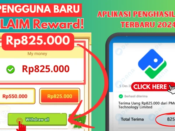 Akun Baru "WITHDRAW" Rp825.000 di Aplikasi Penghasil Uang Termudah Ini