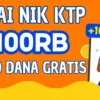 Kamu bisa mendapatkan saldo DANA gratis sebesar Rp100.000 langsung cair ke rekening tanpa harus memainkan game, mengisi survei, atau mengumpulkan poin seperti aplikasi penghasil uang.