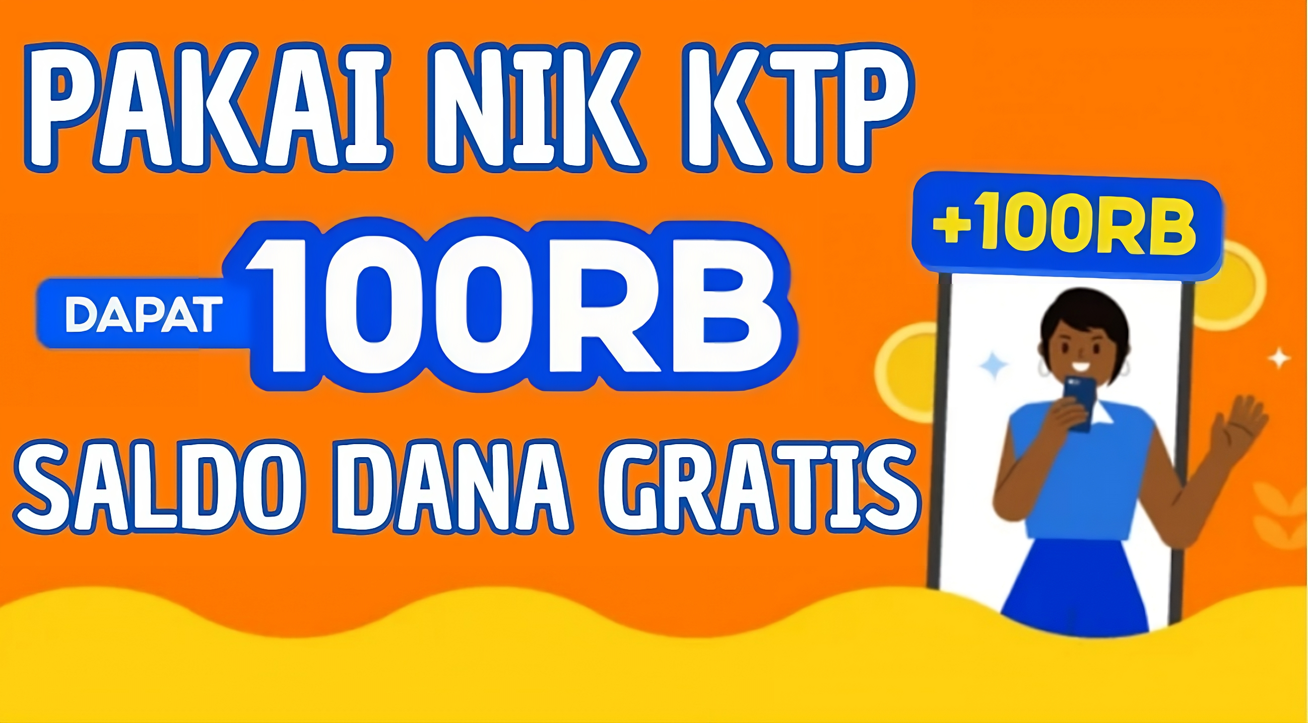 Kamu bisa mendapatkan saldo DANA gratis sebesar Rp100.000 langsung cair ke rekening tanpa harus memainkan game, mengisi survei, atau mengumpulkan poin seperti aplikasi penghasil uang.