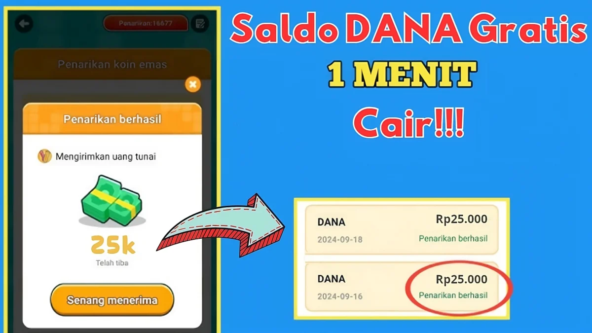 Cara Cepat Dapat Saldo DANA Gratis Rp50.000, Hanya Butuh 1 Menit!