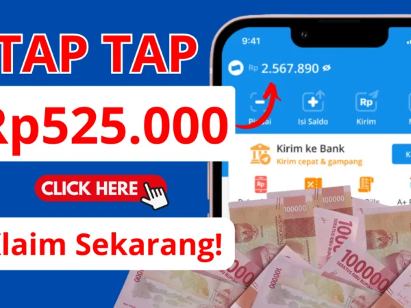 TAP-TAP Cair Saldo hingga Rp525.000 Gratis Langsung ke Dompet DANA