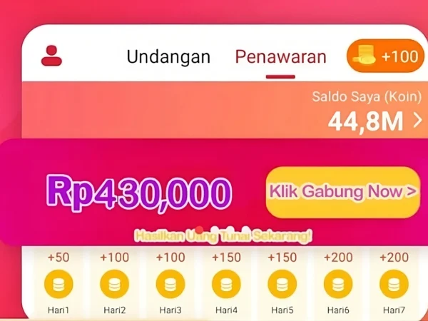 Aplikasi Penghasil Uang Nyata Membayar Sekali Klik Dapat Rp430.000