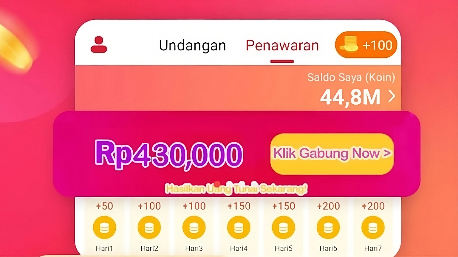 Aplikasi Penghasil Uang Nyata Membayar Sekali Klik Dapat Rp430.000