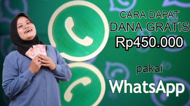 ILUSTRASI cara dapat DANA GRATIS pakai WA