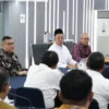 Rapat Pimpinan (Rapim) Kementerian ATR/BPN yang dipimpin langsung Menteri Nusron di Aula Prona, Jakarta, Kamis (09/01/2024).